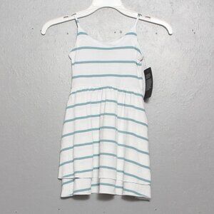 Chaser nwt blue white striped spaghetti strap soft cotton summer dress